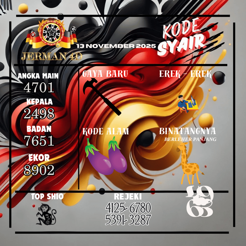 Kode Syair Jerman4D Pools  November pools