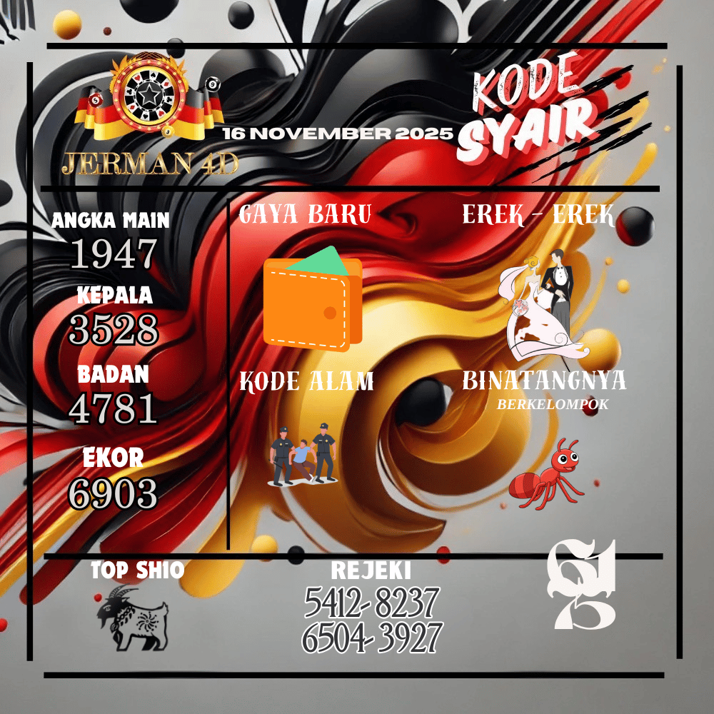 Kode Syair Jerman4D Pools November pools