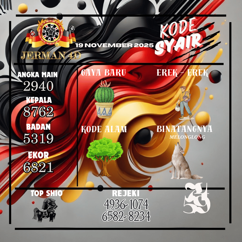 Kode Syair Jerman4D Pools  November pools