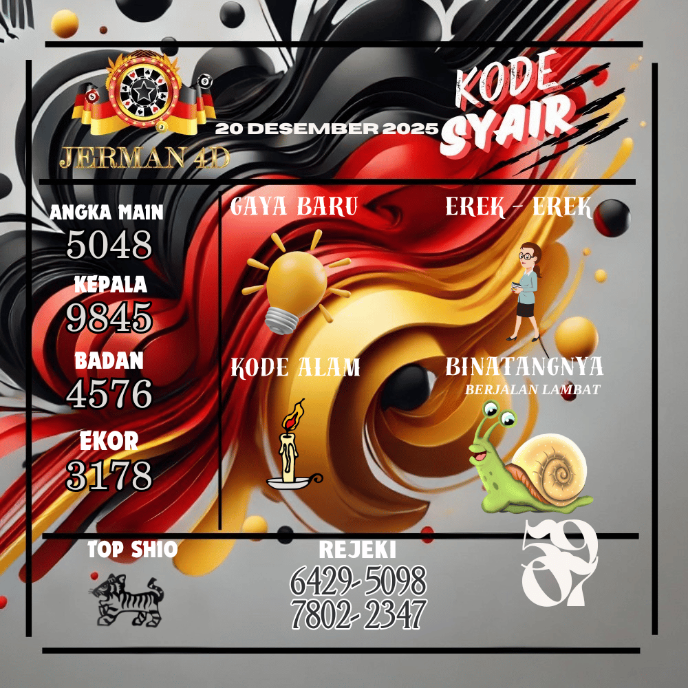 Kode Syair Jerman4D Pools Desember pools