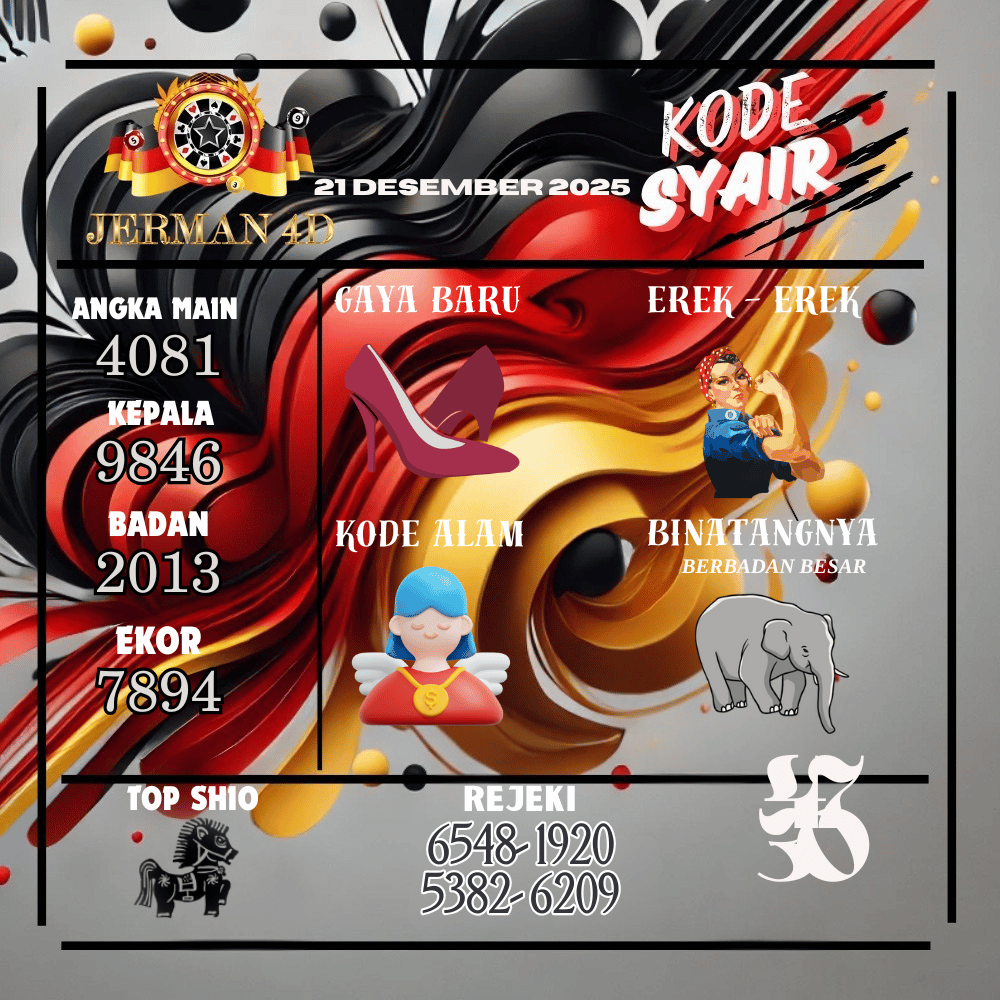 Kode Syair Jerman4D Pools Desember pools