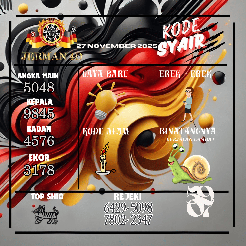 Kode Syair Jerman4D Pools  November pools