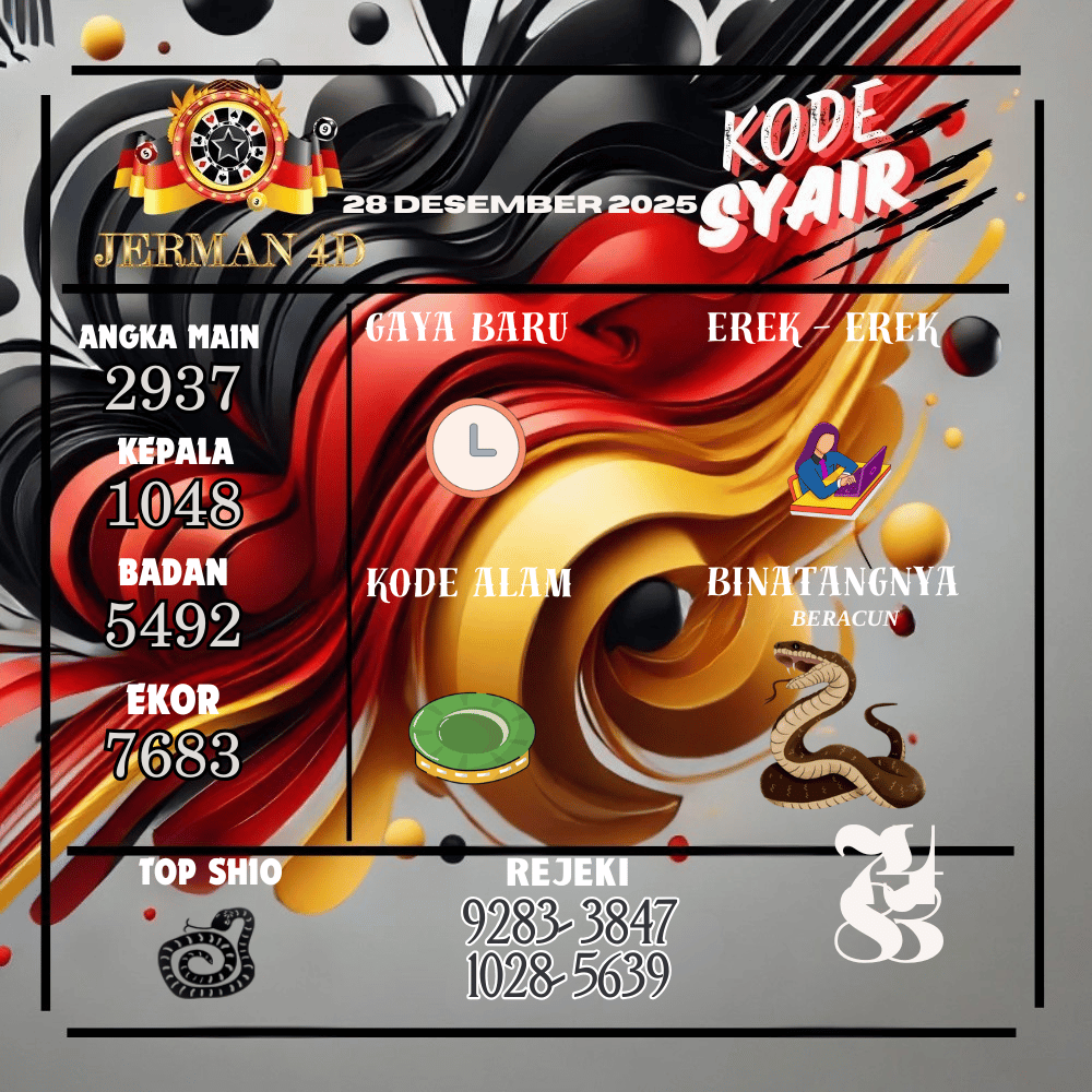 Kode Syair Jerman4D Pools Desember pools