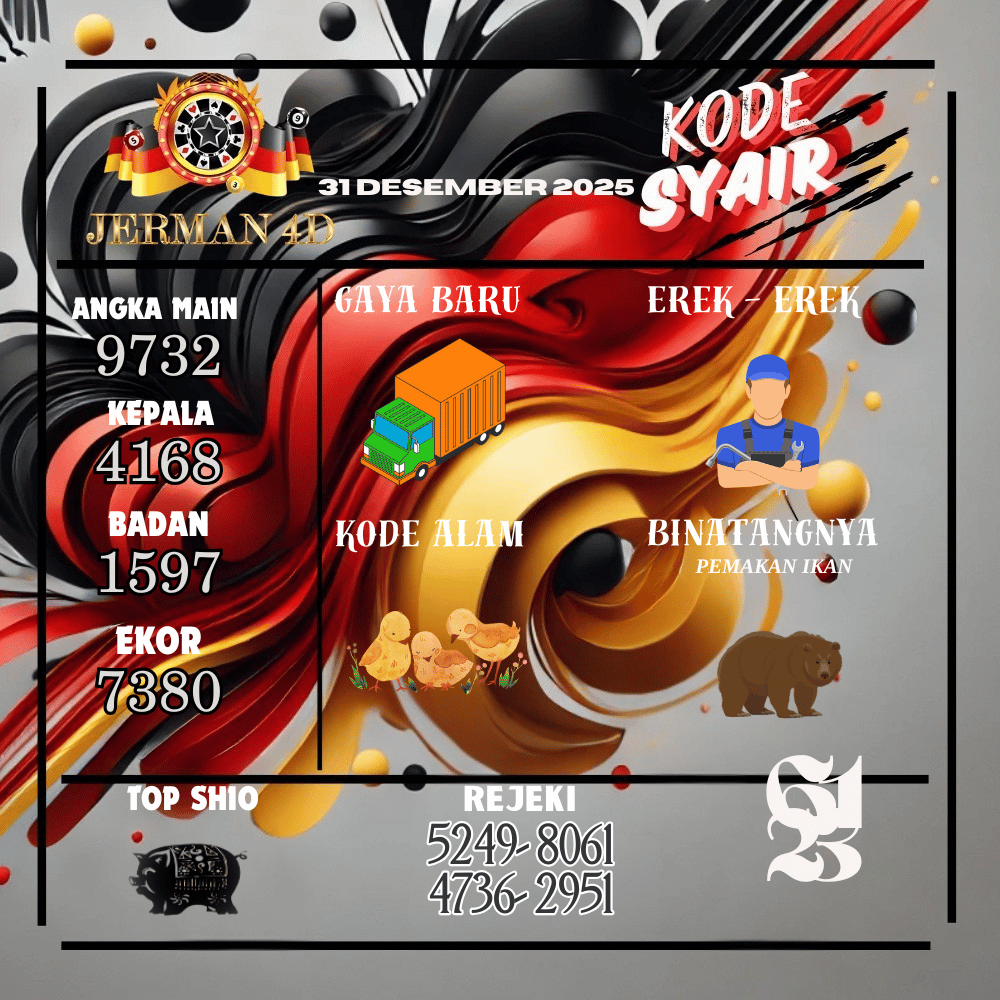 Kode Syair Jerman4D Pools Desember pools