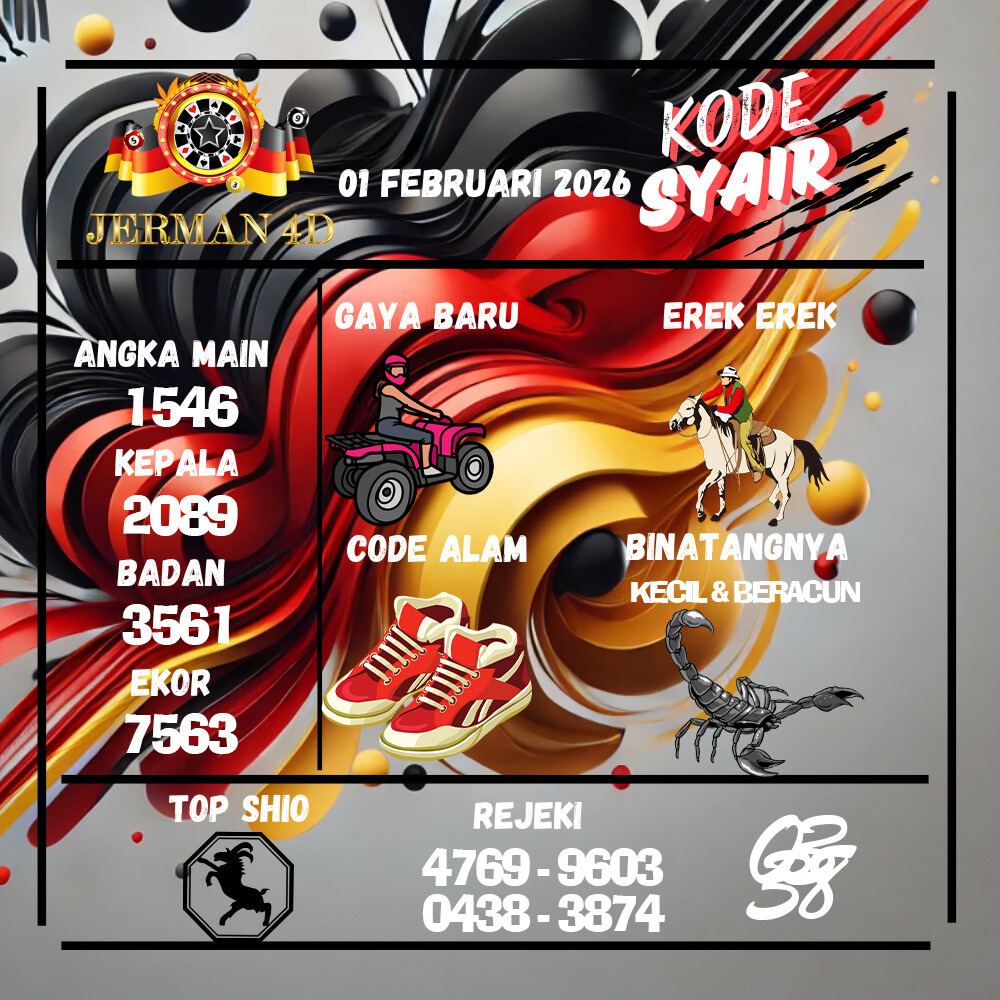 Kode Syair Jerman4d Pools Februari pools