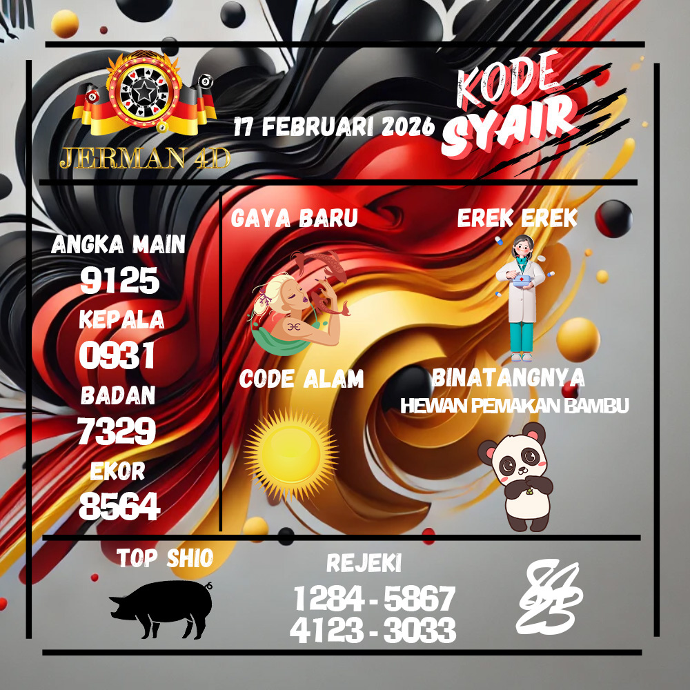 Kode Syair Jerman4d Pools Februari pools