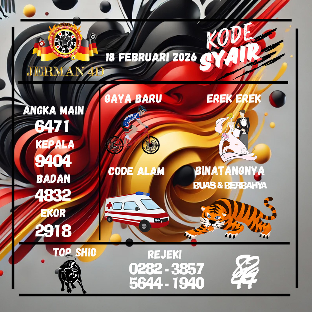 Kode Syair Jerman4d Pools Februari pools