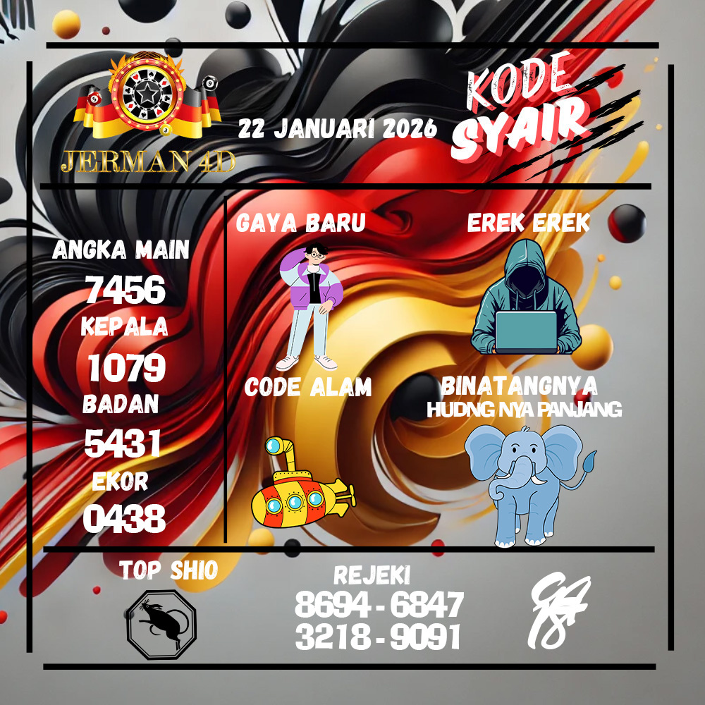 Kode Syair Jerman4d Pools Januari pools