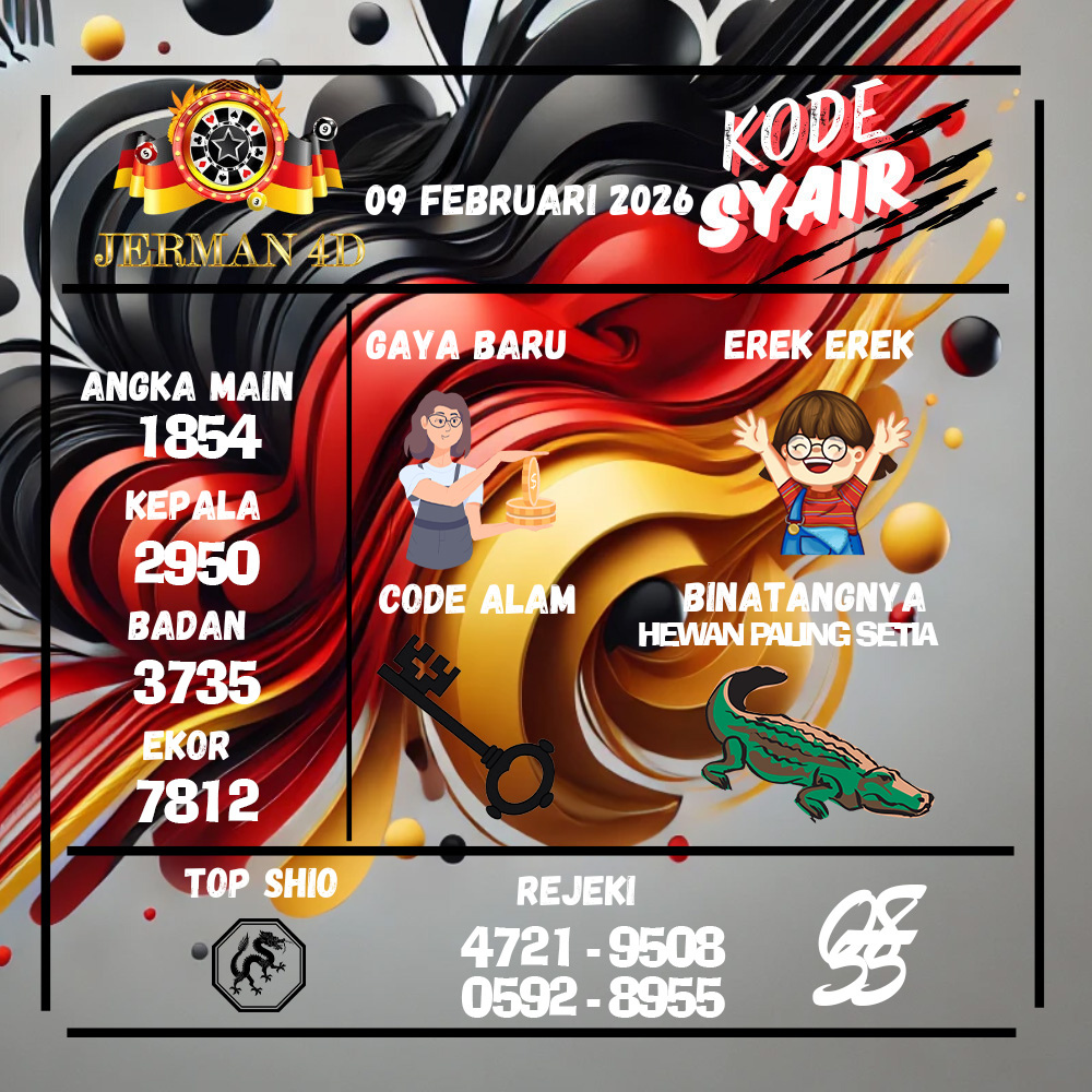 Kode Syair Jerman4d Pools Februari pools