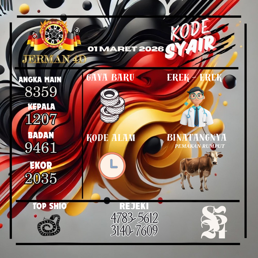 Kode Syair Jerman4d Pools Maret pools