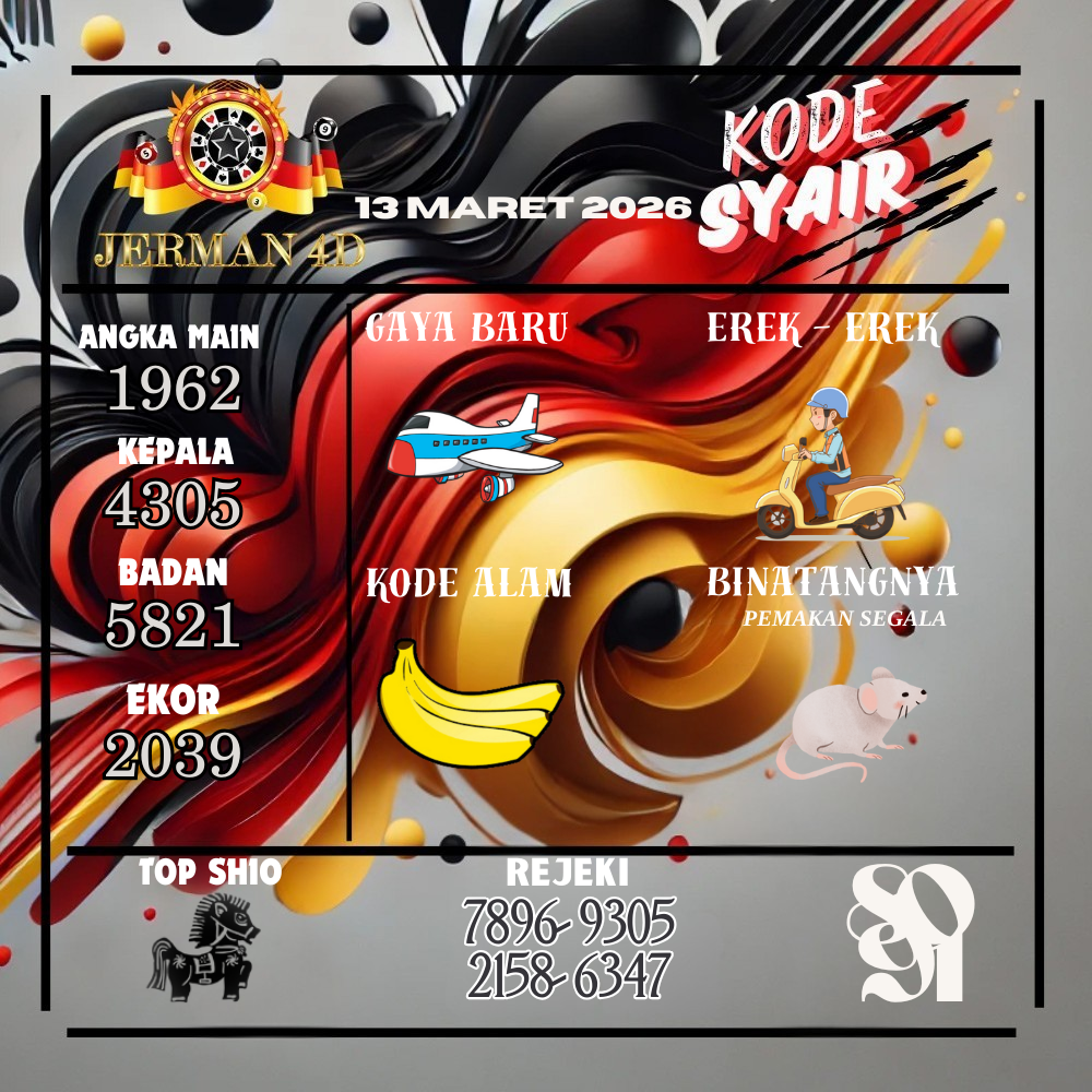 Kode Syair Jerman4d Pools Maret pools