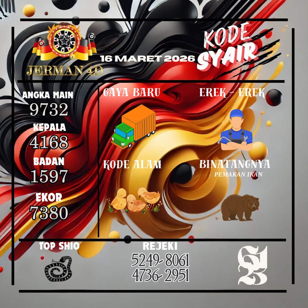 Kode Syair Jerman4d Pools Maret pools