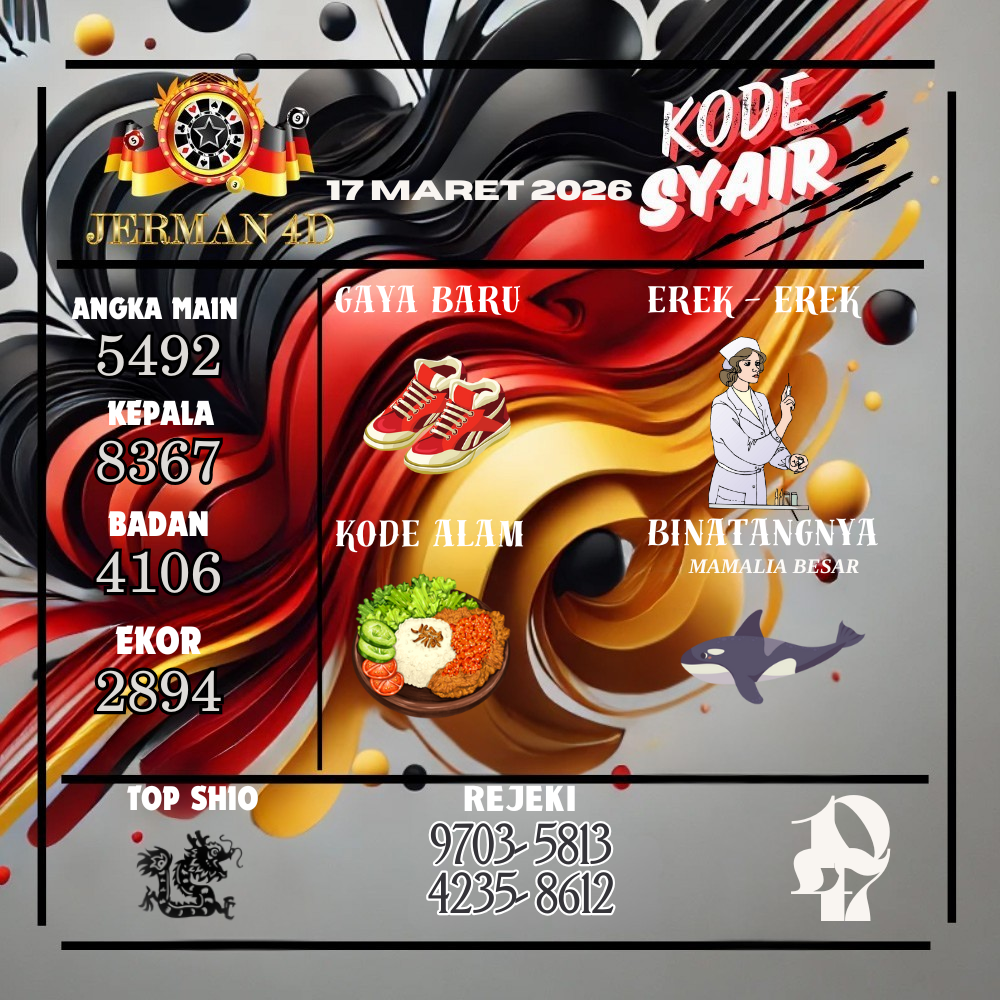 Kode Syair Jerman4d Pools Maret pools