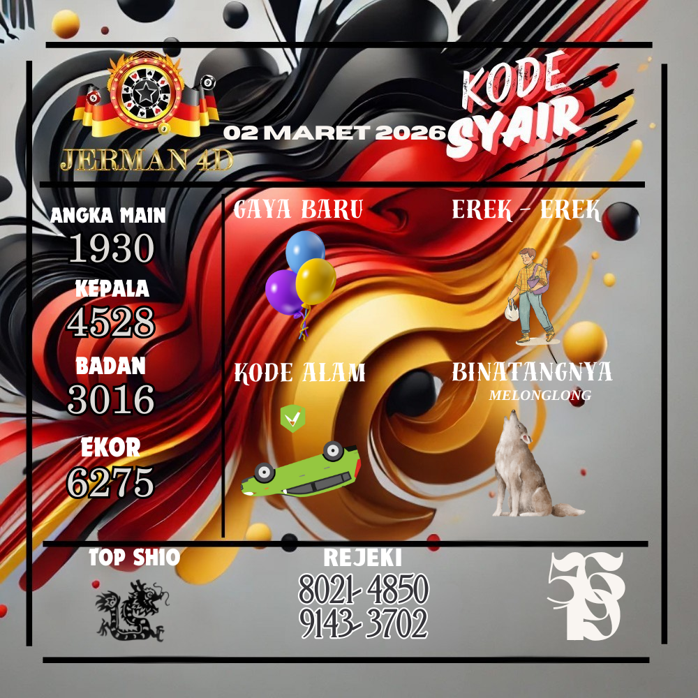 Kode Syair Jerman4d Pools Maret pools