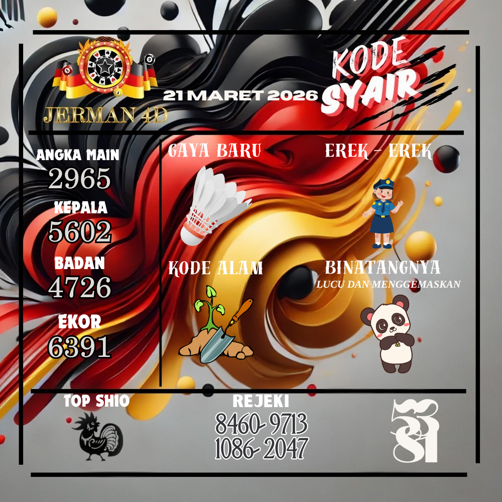 Kode Syair Jerman4d Pools Maret pools