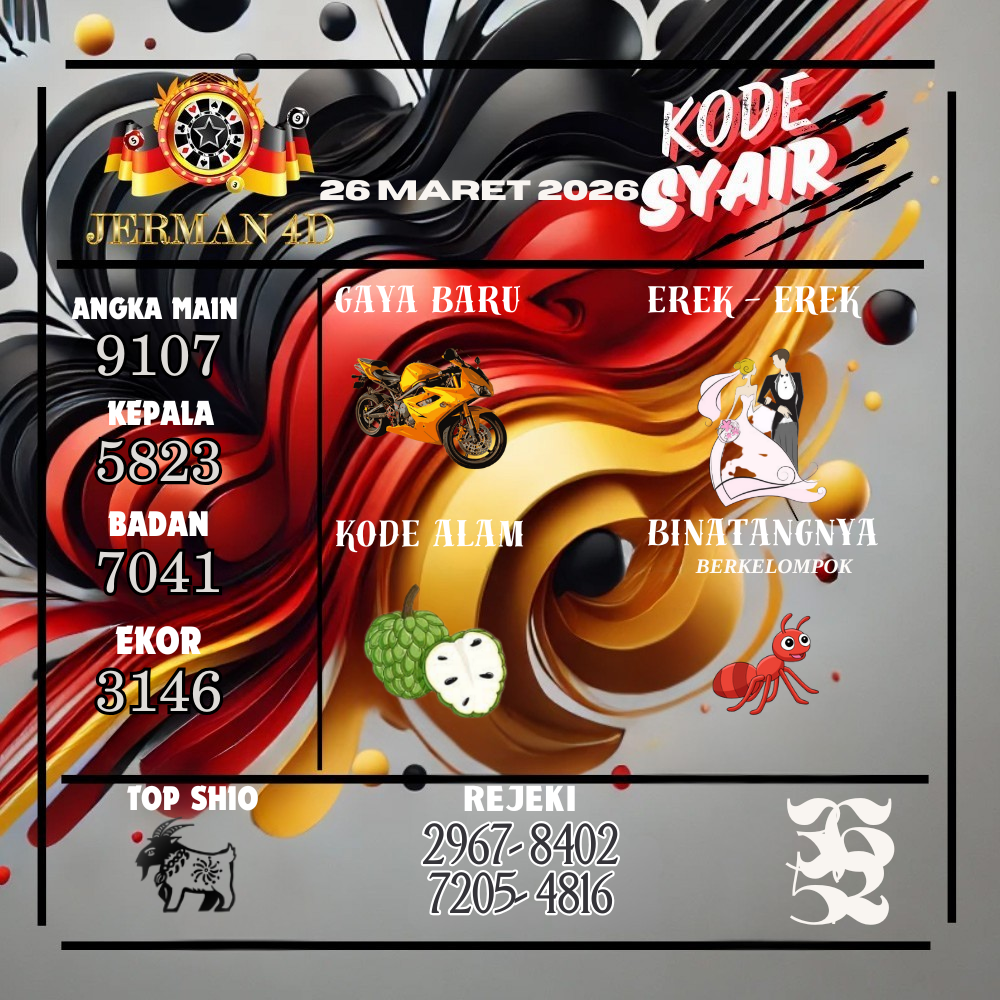 Kode Syair Jerman4d Pools Maret pools