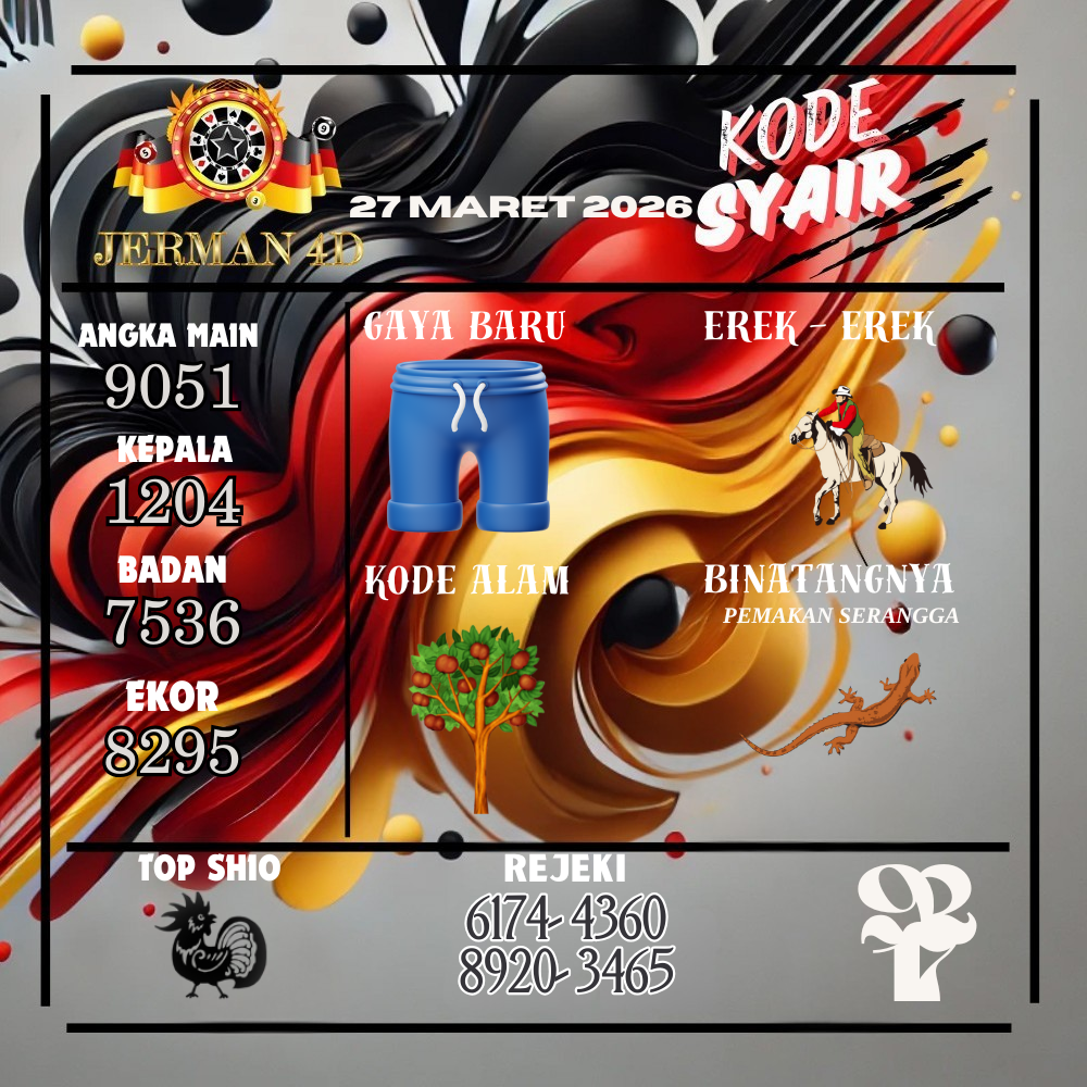 Kode Syair Jerman4d Pools Maret pools