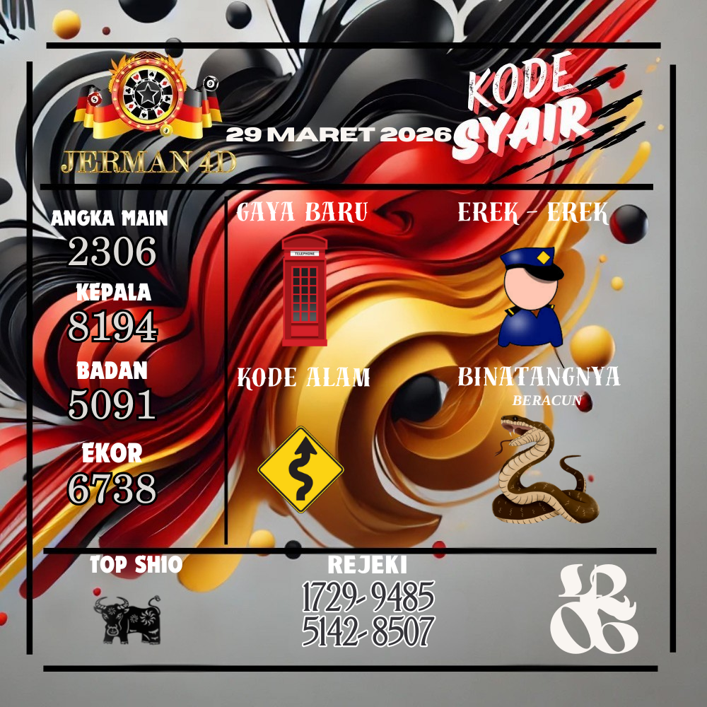 Kode Syair Jerman4d Pools Maret pools
