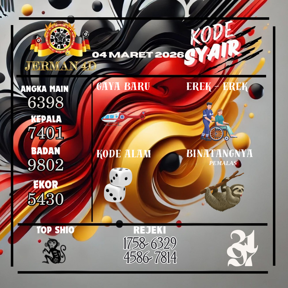 Kode Syair Jerman4d Pools Maret pools